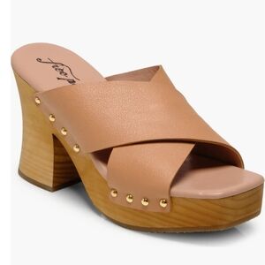 FREE PEOPLE Platform Slide Sandal NIB Size 6 MSRP $148